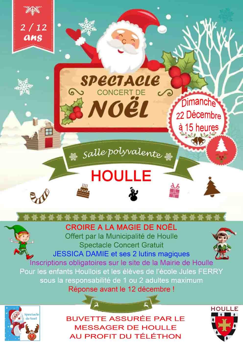 Affiche spectacle de noel 2024 taille reduite